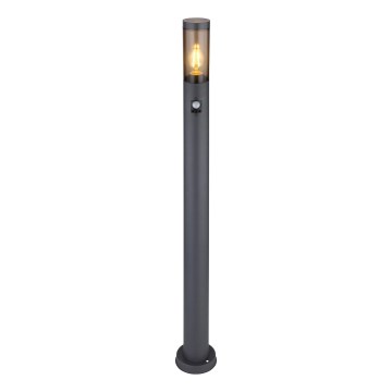 Globo - Āra lampa ar sensoru 1xE27/15W/230V IP44 110 cm melna