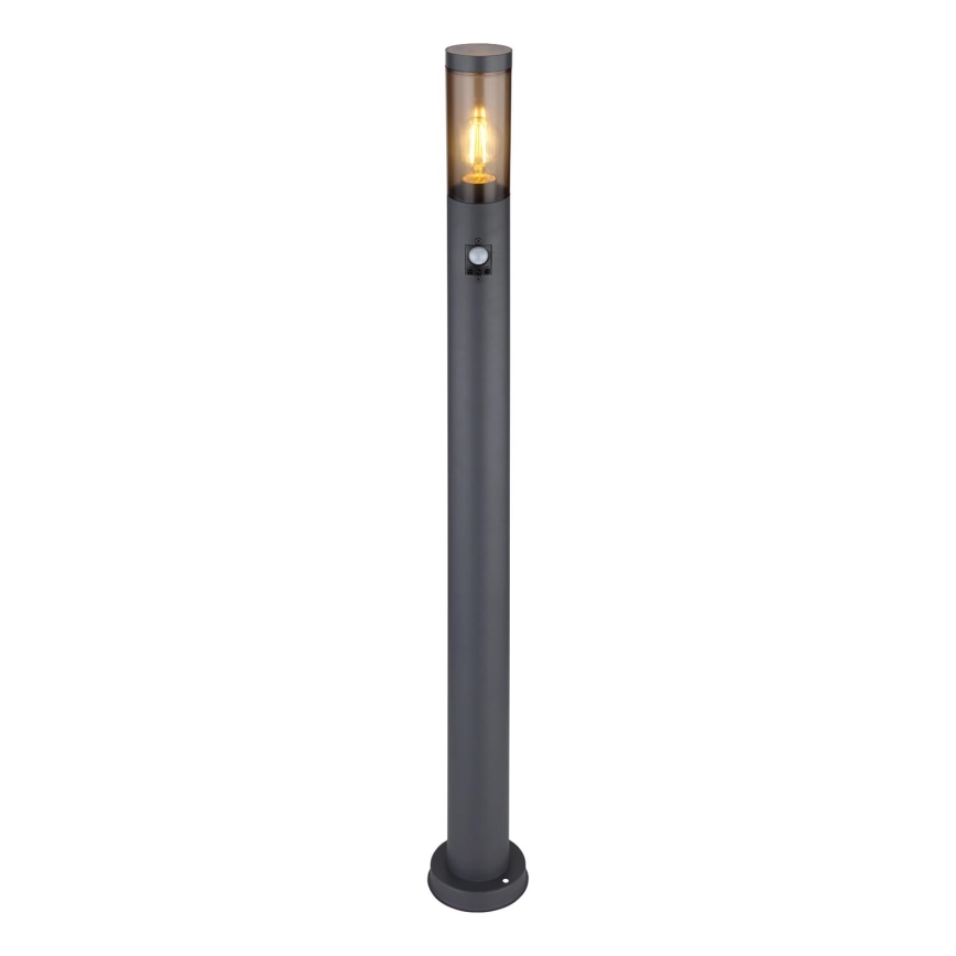 Globo - Āra lampa ar sensoru 1xE27/15W/230V IP44 110 cm melna