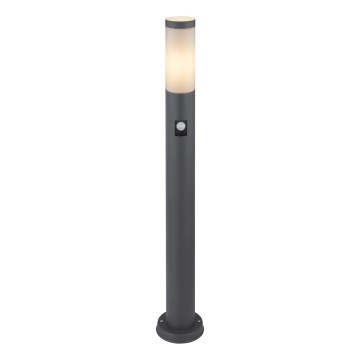Globo - Āra lampa ar sensoru 1xE27/15W/230V IP44 80 cm antracīta