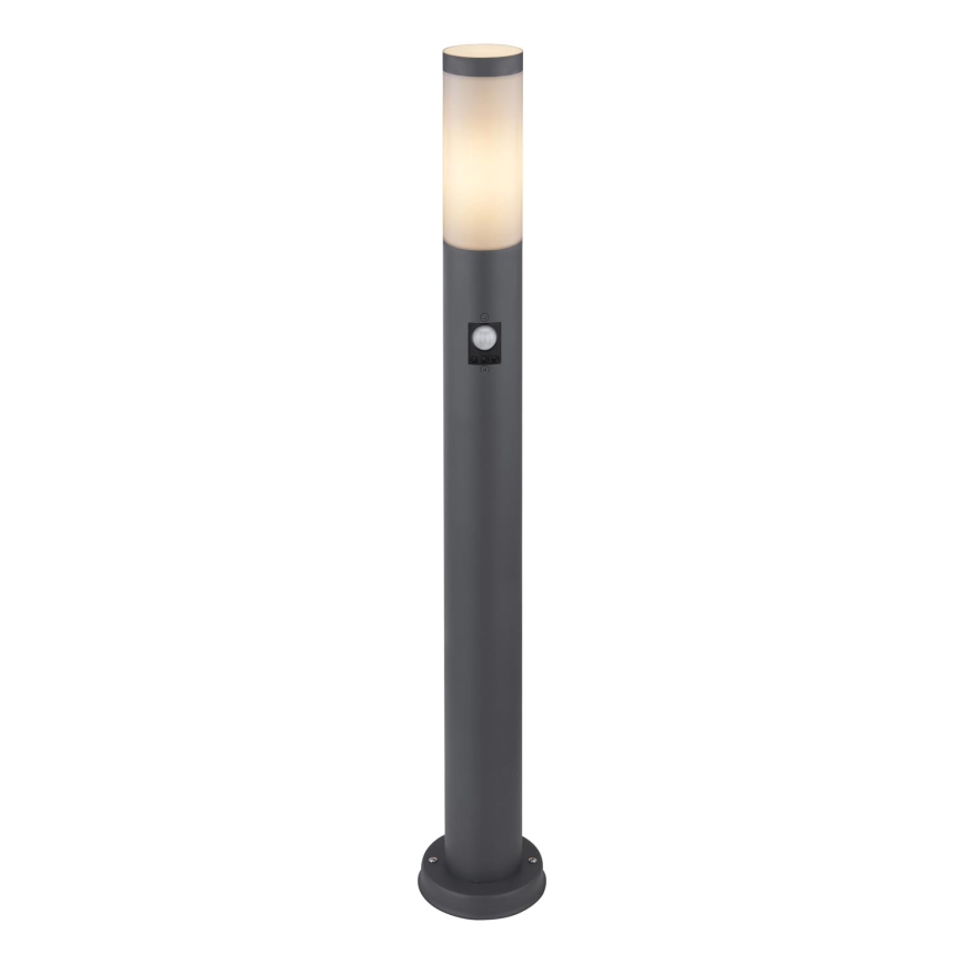Globo - Āra lampa ar sensoru 1xE27/15W/230V IP44 80 cm antracīta
