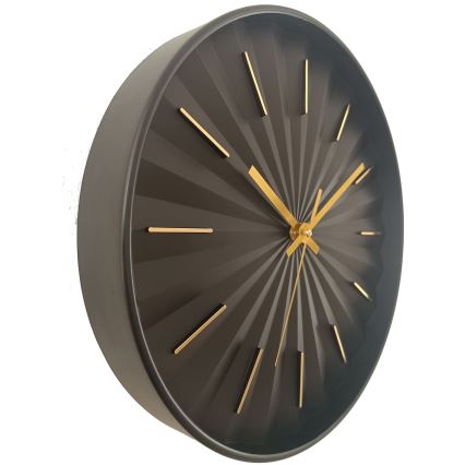 Globo - Sienas pulkstenis Ø 30,5 cm, 1xAA, melns