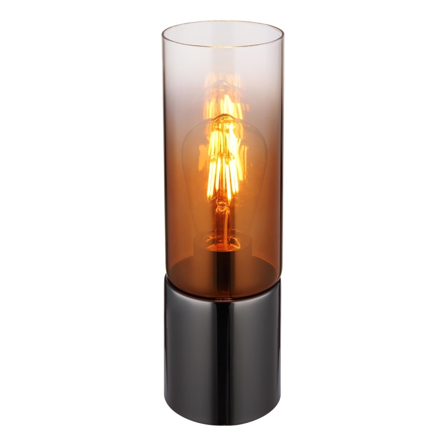 Globo - Galda lampa 1xE27/25W/230V d. 9 cm melna/varš