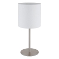 Globo - Galda lampa 1xE27/40W/230V balta