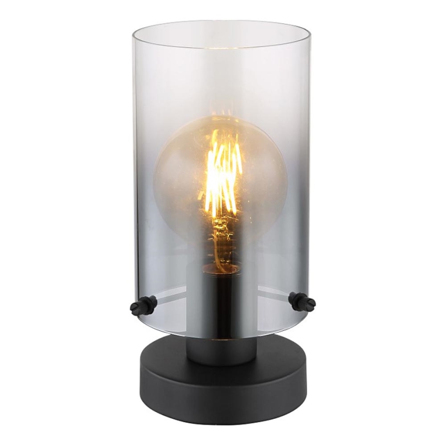 Globo - Galda lampa 1xE27/40W/230V d. 12,5 cm melna