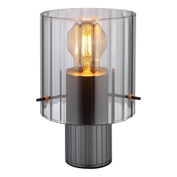 Globo - Galda lampa 1xE27/40W/230V d. 14 cm pelēka