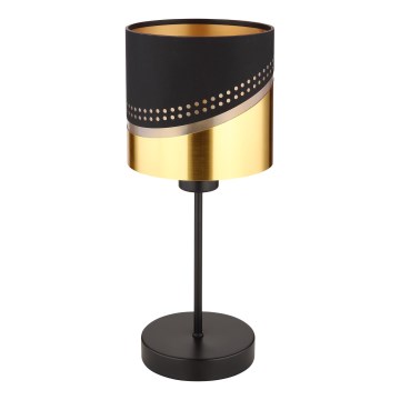 Globo - Galda lampa 1xE27/40W/230V d. 16 cm melna/zelta