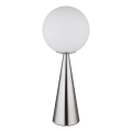 Globo - Galda lampa 1xE27/40W/230V matēts hroms