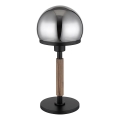 Globo - Galda lampa 1xE27/40W/230V melna/brūna
