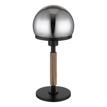 Globo - Galda lampa 1xE27/40W/230V melna/brūna