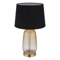 Globo - Galda lampa 1xE27/40W/230V melna/brūna