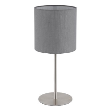 Globo - Galda lampa 1xE27/40W/230V pelēka