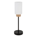Globo - Galda lampa 1xE27/60W/230V melna/balta