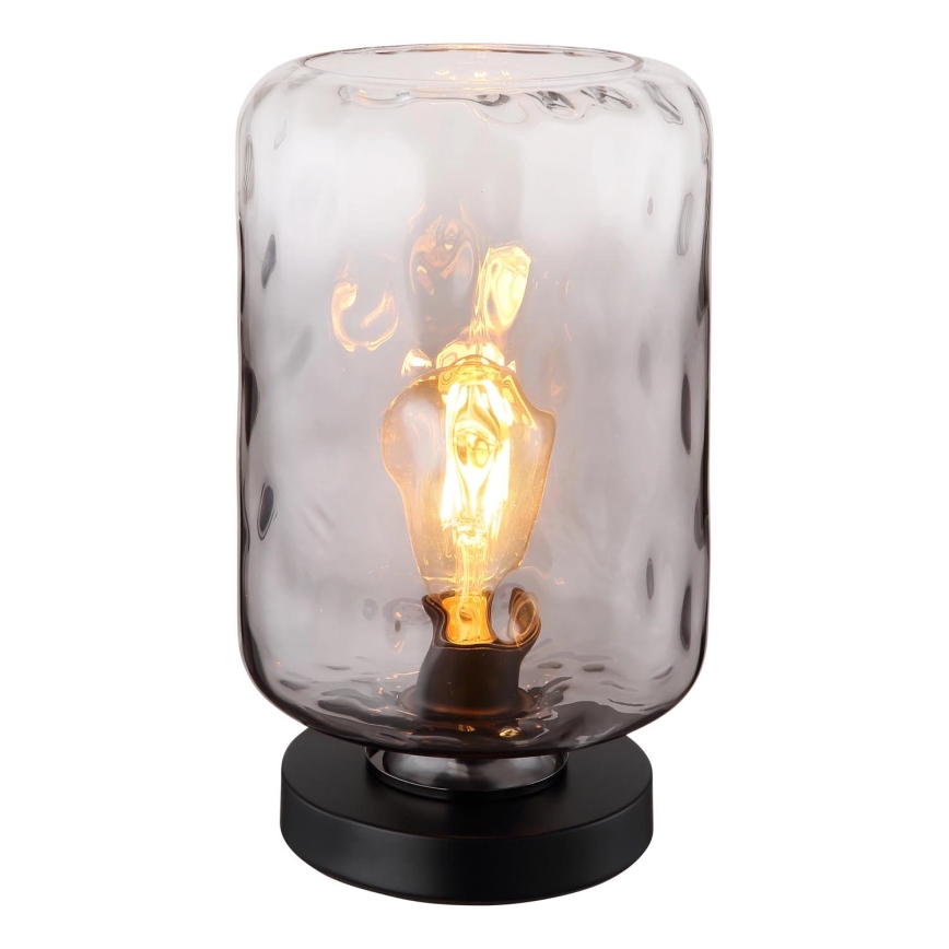 Globo - Galda lampa 1xE27/60W/230V pelēka