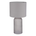 Globo - Galda lampa 1xE27/60W/230V pelēka
