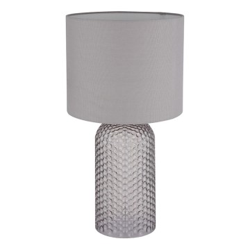 Globo - Galda lampa 1xE27/60W/230V pelēka