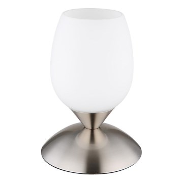 Globo - Galda skārienvadāma lampa 1xE14/25W/230V matēts hroms