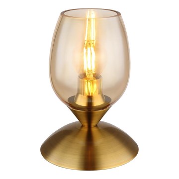Globo - Galda skārienvadāma lampa 1xE14/25W/230V misiņš