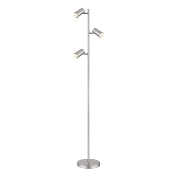 Globo - Grīdas stāvlampa 3xGU10/5W/230V matēts hroms