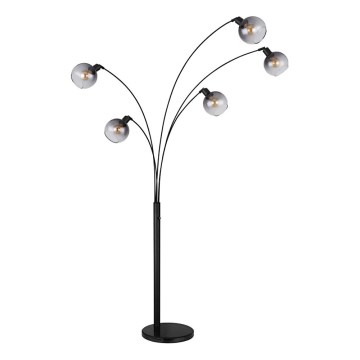 Globo - Grīdas stāvlampa 5xE27/40W/230V dūmakains