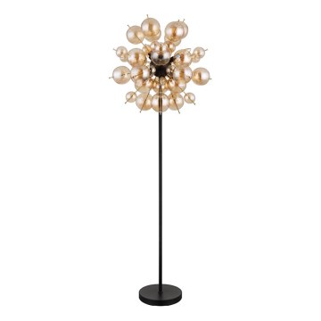 Globo - Grīdas stāvlampa 6xE14/25W/230V brūna/dūmakains