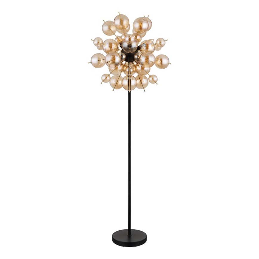 Globo - Grīdas stāvlampa 6xE14/25W/230V brūna/dūmakains