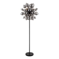 Globo - Grīdas stāvlampa 6xE14/25W/230V melna/dūmakains