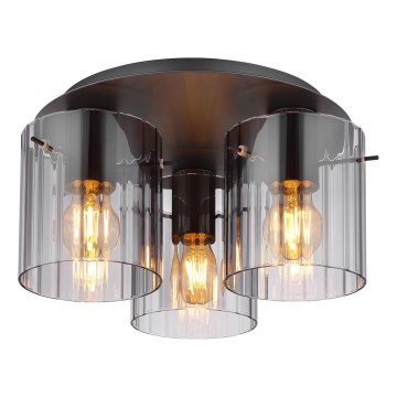 Globo - Griestu lampa 3xE27/40W/230V d. 37 cm pelēka