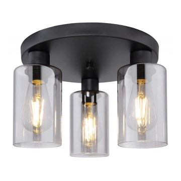 Globo - Griestu lampa 3xE27/60W/230V melna