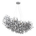 Globo - griestu lustra uz kabeļa 10xE14/40W/230V sudraba
