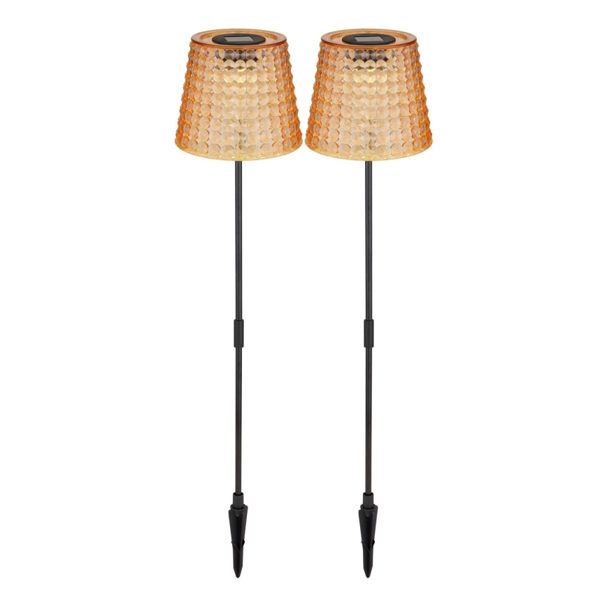 Globo - KOMPLEKTS 2x LED Saules enerģijas lampa LED/0,06W/3V IP44 oranža