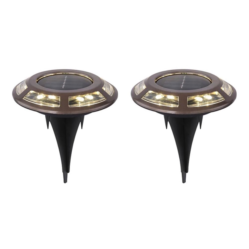 Globo - KOMPLEKTS 2x LED Saules enerģijas lampa LED/0,72W/3V 3200K IP44 300 mAh