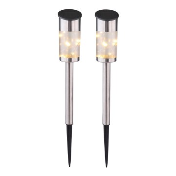 Globo - KOMPLEKTS 2x Saules enerģijas lampa 10xLED/0,06W/1,2V IP44