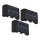 Globo - KOMPLEKTS 3x LED Saules enerģijas lampa LED/0,8W/3V 6500K IP44