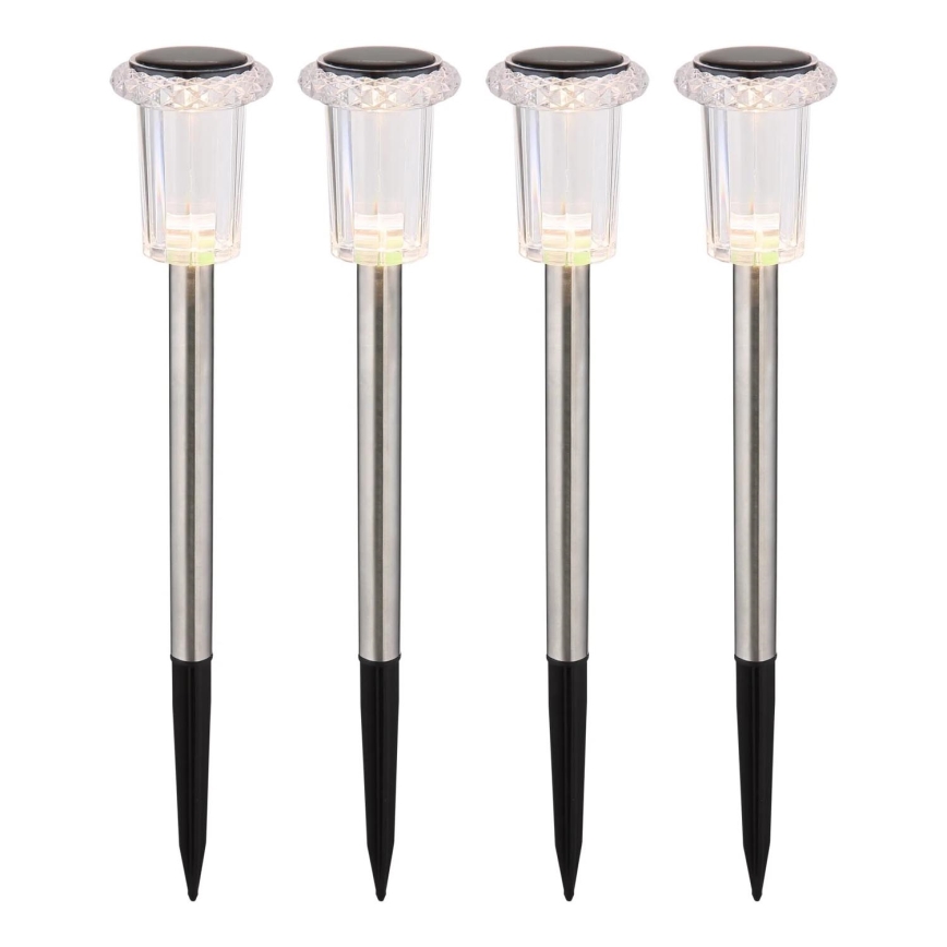 Globo - KOMPLEKTS 4x LED Saules enerģijas lampa LED/0,06W/1,2V IP44 100 mAh