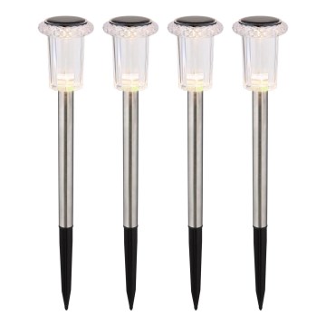 Globo - KOMPLEKTS 4x LED Saules enerģijas lampa LED/0,06W/1,2V IP44