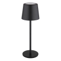Globo - LED Aptumšojama āra skārienvadāma galda lampa LED/2W/5V 3000/4000/6000K 2200 mAh IP44 melna