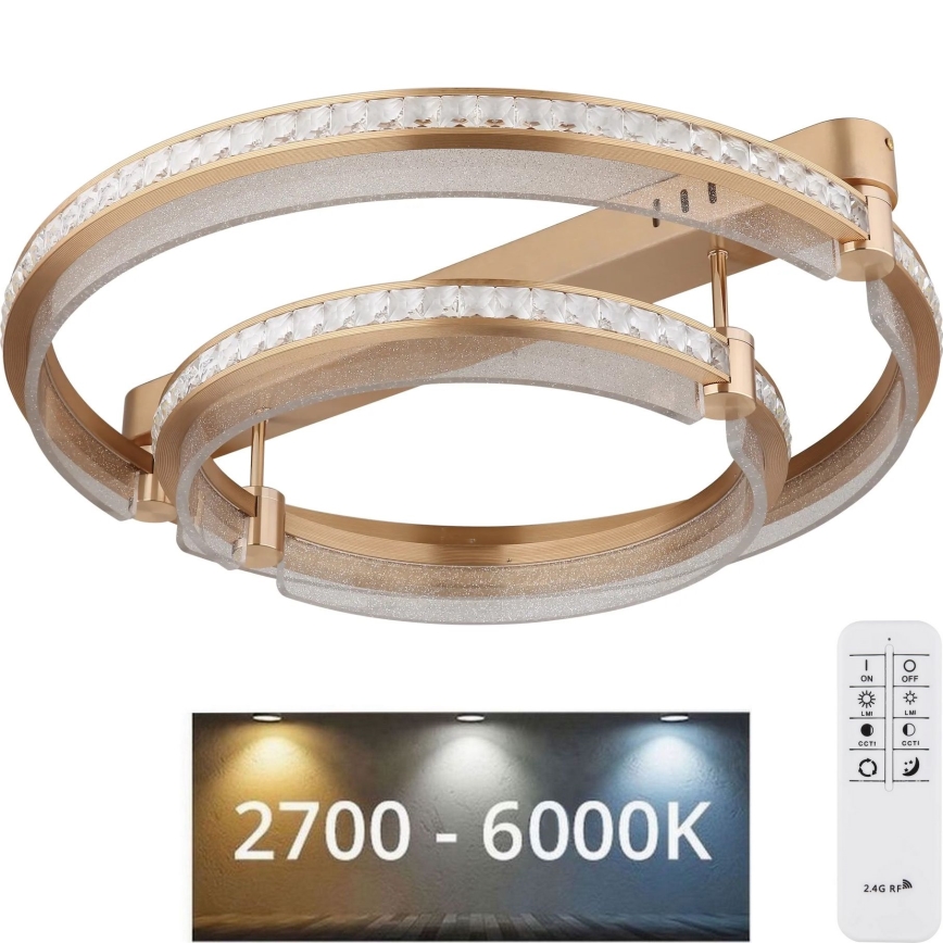 Globo - LED Aptumšojama griestu lampa LED/78W/230V 2700K-6000K + tālvadības pults