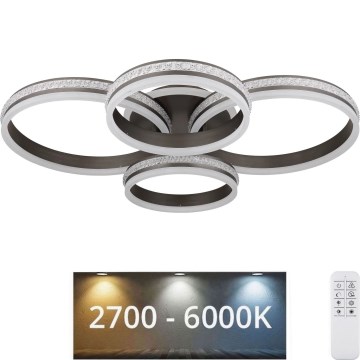 Globo - LED Aptumšojama griestu lampa LED/90W/230V 2700K-6000K + tālvadības pults
