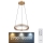 Globo - LED Aptumšojama kristāla lustra ar auklu LED/36W/230V 2700K-6000K + tālvadības pults