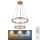 Globo - LED Aptumšojama kristāls lustra ar auklu LED/78W/230V 2700K-6000K + tālvadības pults