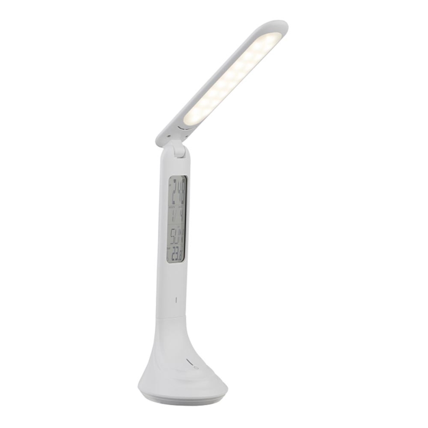 Globo - LED Aptumšojama, lādējama galda lampa ar ekrāns LED/4W/230V 2200 mAh balta