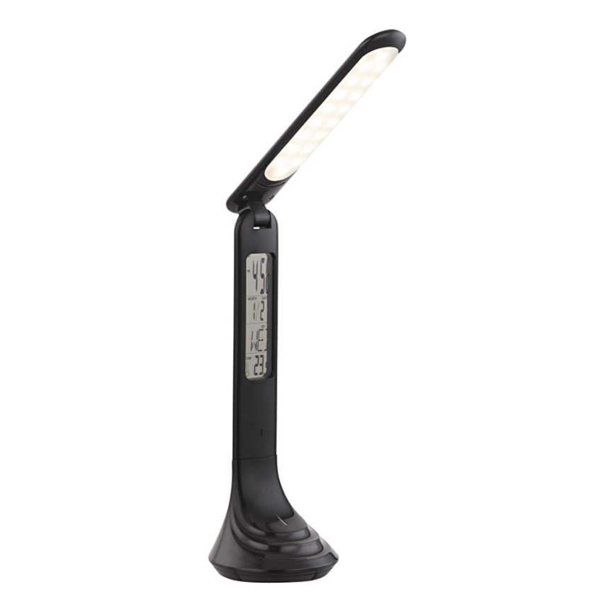 Globo - LED Aptumšojama, lādējama galda lampa ar ekrānu LED/4W/230V 2200 mAh melna