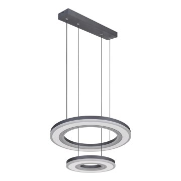 Globo - LED Aptumšojama lustra ar auklu LED/50W/230V 2700-6000K d. 50 cm melna + tālvadības pults