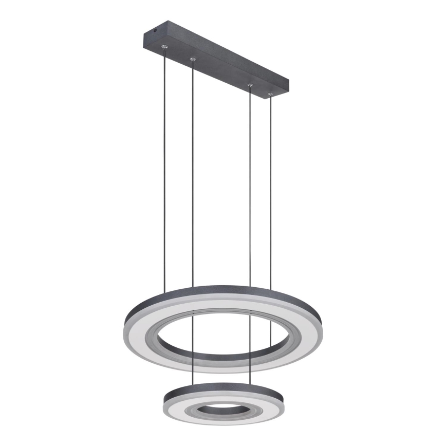 Globo - LED Aptumšojama lustra ar auklu LED/50W/230V 2700-6000K d. 50 cm melna + tālvadības pults