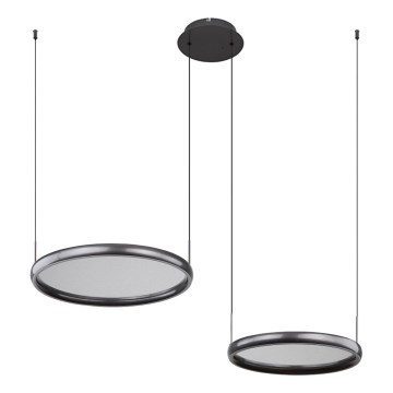 Globo - LED Aptumšojama lustra ar auklu LED/50W/230V 2700-6000K melna + tālvadības pults