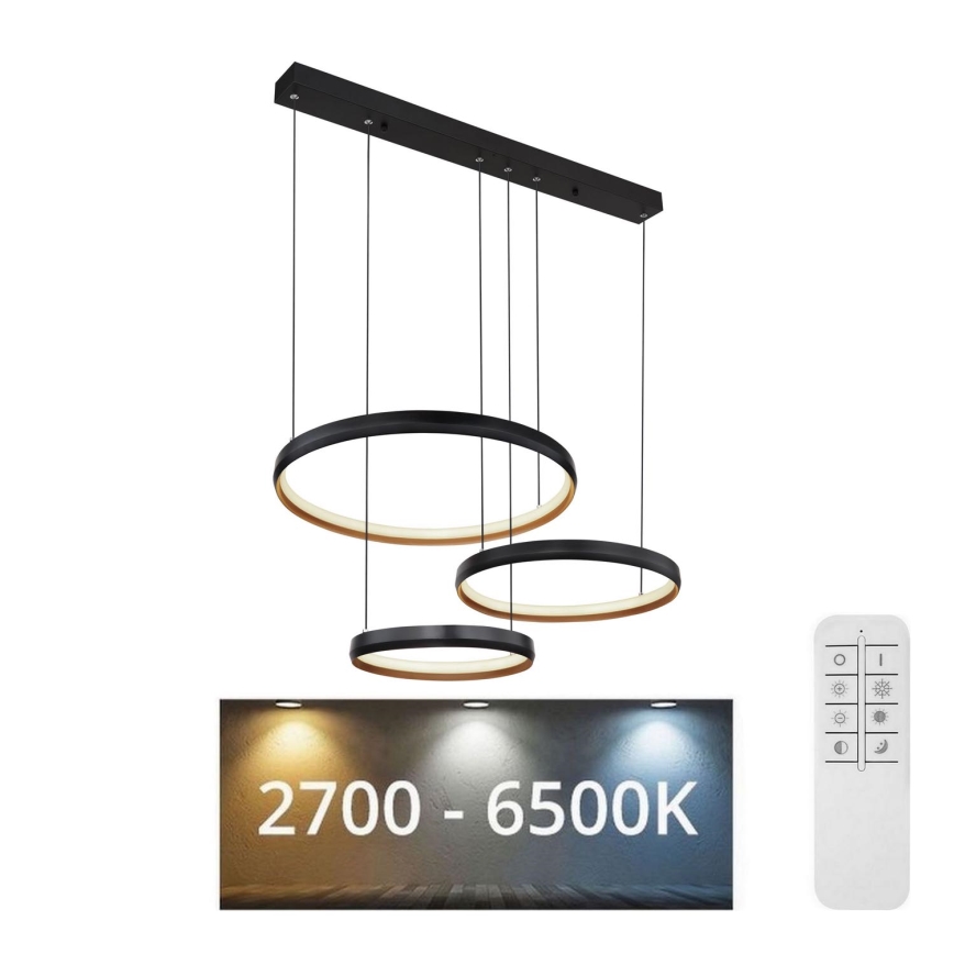 Globo - LED Aptumšojama lustra ar auklu LED/55W/230V 2700-6000K + tālvadības pults