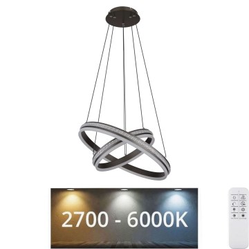 Globo - LED Aptumšojama lustra ar auklu LED/60W/230V 2700K-6000K + tālvadības pults