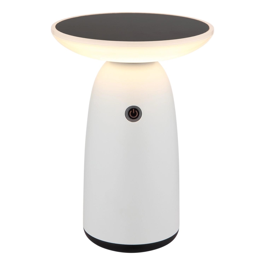 Globo - LED Aptumšojama saules enerģijas skārienvadāma lampa LED/10W/230V IP54 balta