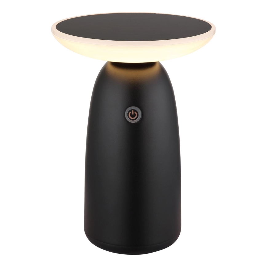 Globo - LED Aptumšojama saules enerģijas skārienvadāma lampa LED/10W/3,7V IP54 3600 mAh melna