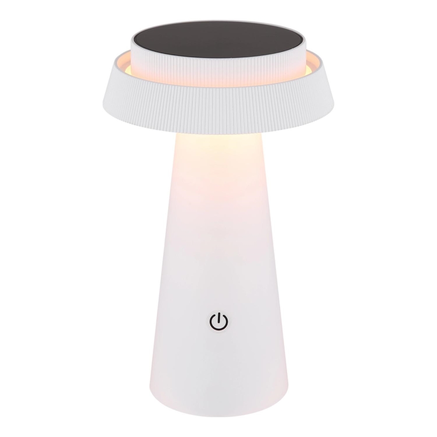 Globo - LED Aptumšojama saules enerģijas skārienvadāma lampa LED/4W/3,7W IP54 balta